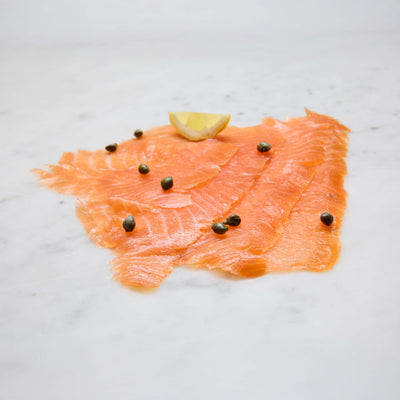 SALMON MARINATED PRE-SLICED (ginger zaatar)
